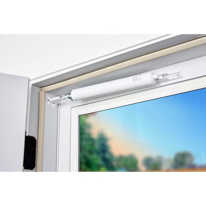 12.625-In Heavy Duty Adjustable White Aluminum Hold Open Screen/Storm Door Pnuematic Closer