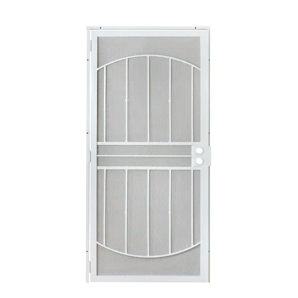 36 In. X 80 In. 805 Series White Defender Security Door