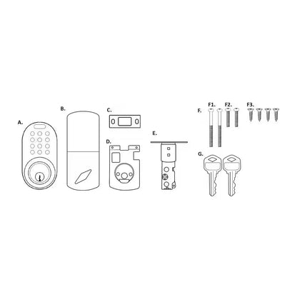 Satin Nickel Single Cylinder Electronic Touch Pad Deadbolt with Back-Lit Keypad