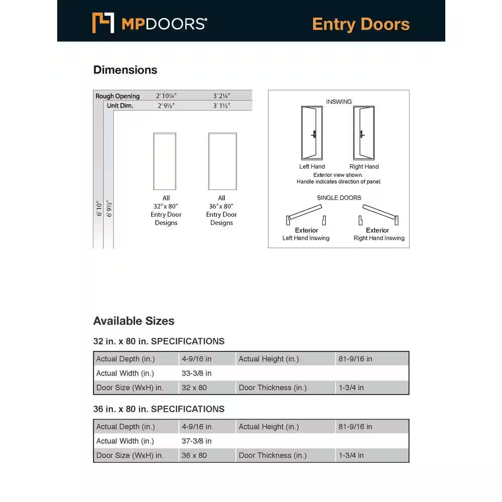 36 In. X 80 In. Savana Medium Oak Left-Hand Inswing 3/4 Lite Decorative Fiberglass Prehung Front Door