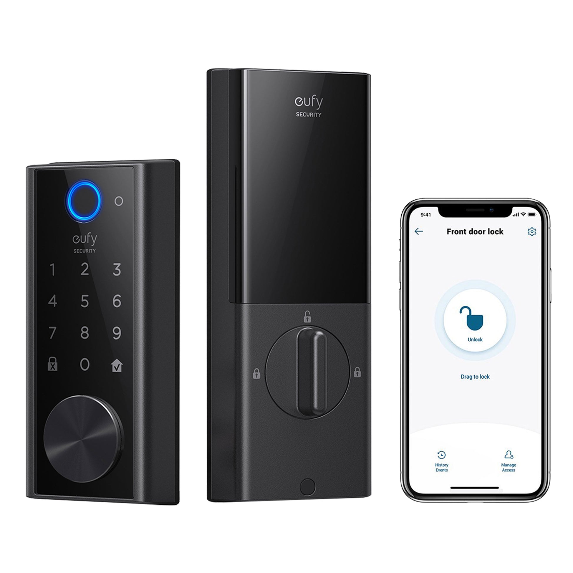 Security Smart Lock S230 and Two Rechargeable Batteries - No Monthly Fees