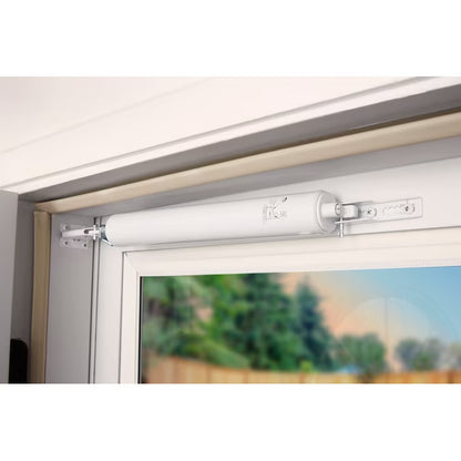 12.625-In Heavy Duty Adjustable White Aluminum Hold Open Screen/Storm Door Pnuematic Closer