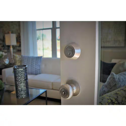 Callan Single Cylinder Satin Nickel Deadbolt