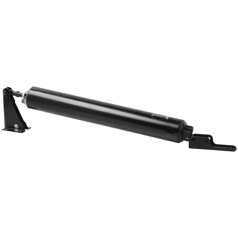 12.625-In Heavy Duty Adjustable Black Aluminum Hold Open Screen/Storm Door Pnuematic Closer