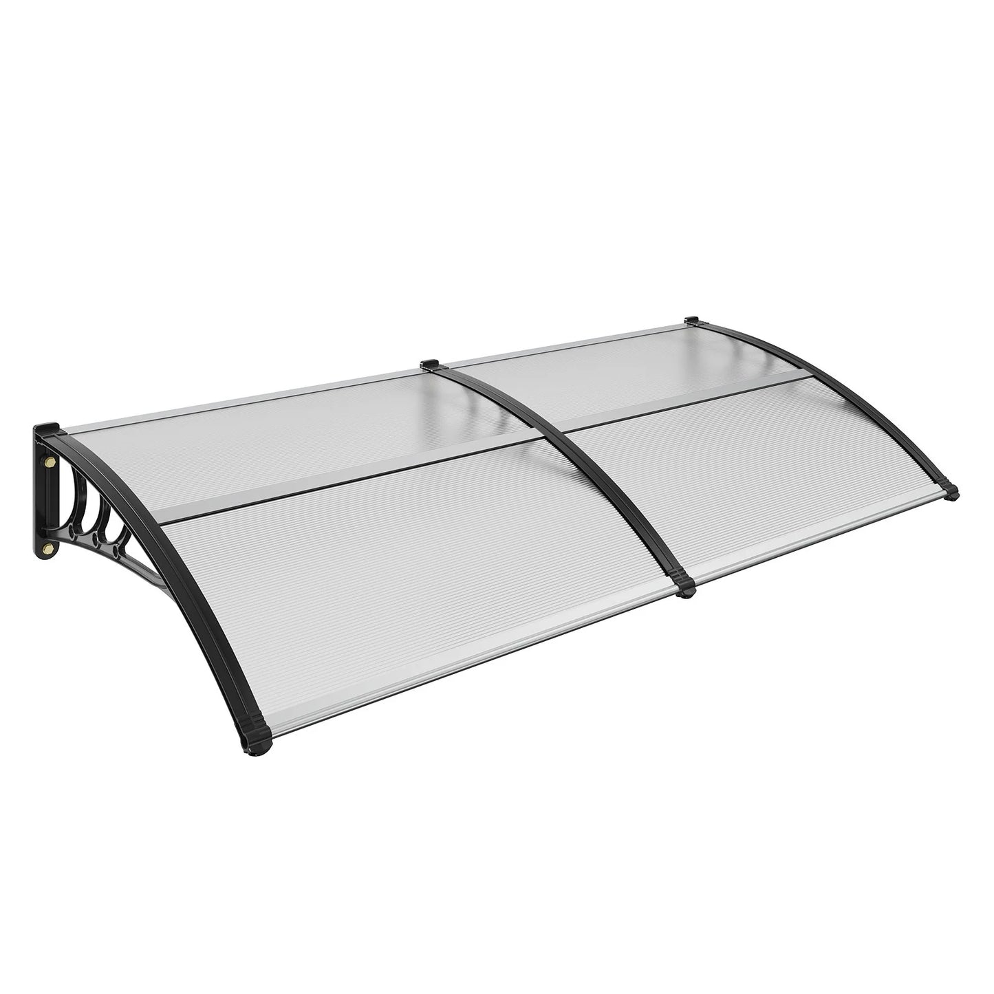 VEVOR Window Door Awning Canopy 40" X 80", UPF 50+ Polycarbonate Entry Door Outdoor Window Awning Exterior, Front Door Overhang Awning for Sun Shutter, UV, Rain, Snow Protection, Hollow Sheet