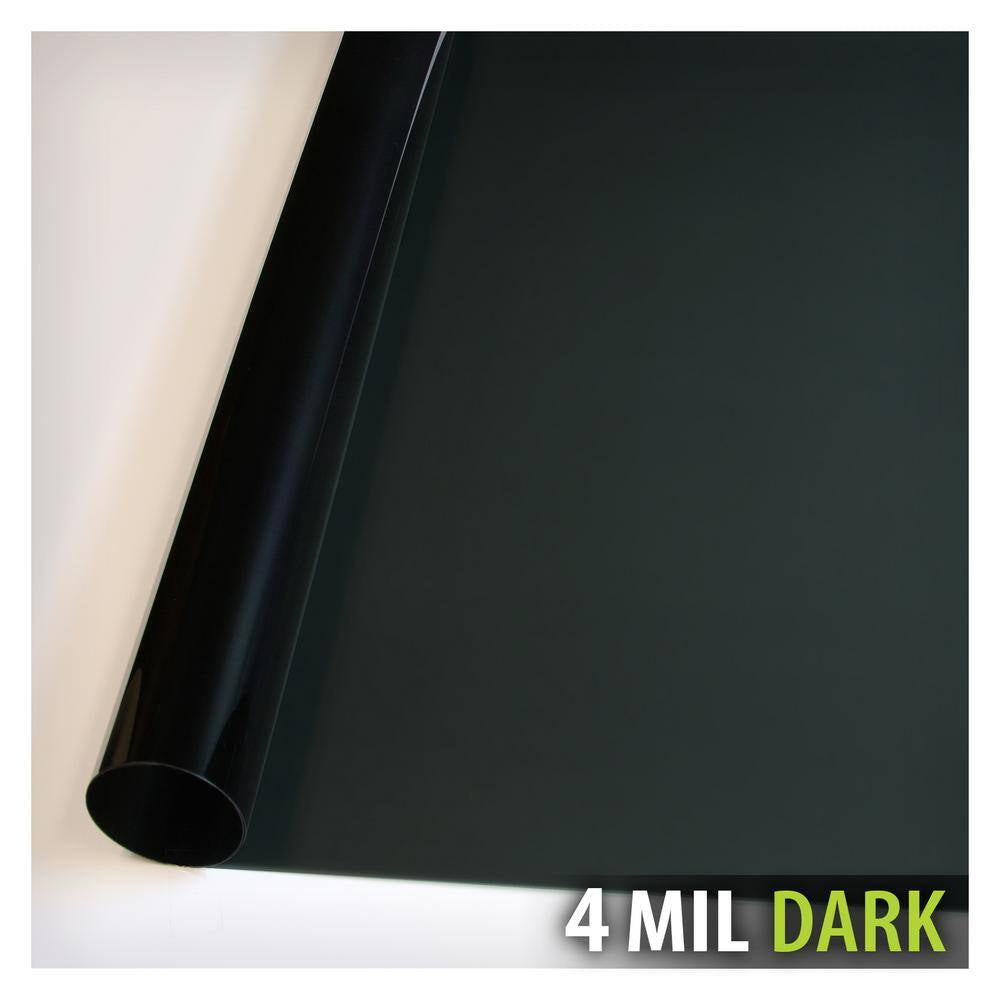 48 In. X 50 Ft. S4MB20 Security and Daytime Privacy 4 Mil Black 20 (Dark) Window Film