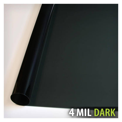 48 In. X 50 Ft. S4MB20 Security and Daytime Privacy 4 Mil Black 20 (Dark) Window Film