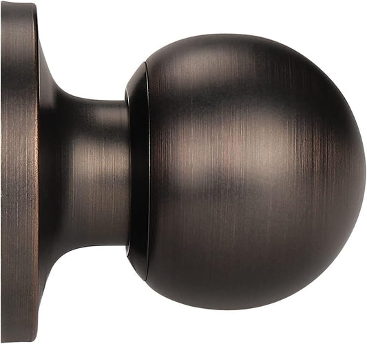 (1 Pack round Oil Rubbed Bronze Single Dummy Door Knobs, Individual Non-Turning Dummy Door Knob Single Side, Interior Door Knobs, Easy Installation