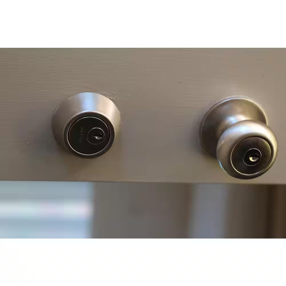 Callan Single Cylinder Satin Nickel Deadbolt