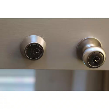 Callan Single Cylinder Satin Nickel Deadbolt