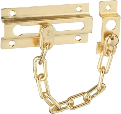 N183-590 V807 Door Chain in Brass,1/2" X 6"