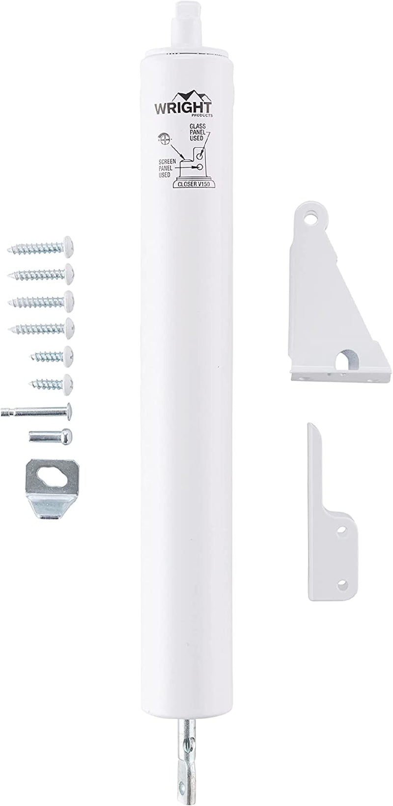 V150WH Heavy Duty Pneumatic Screen and Storm Door Closer White