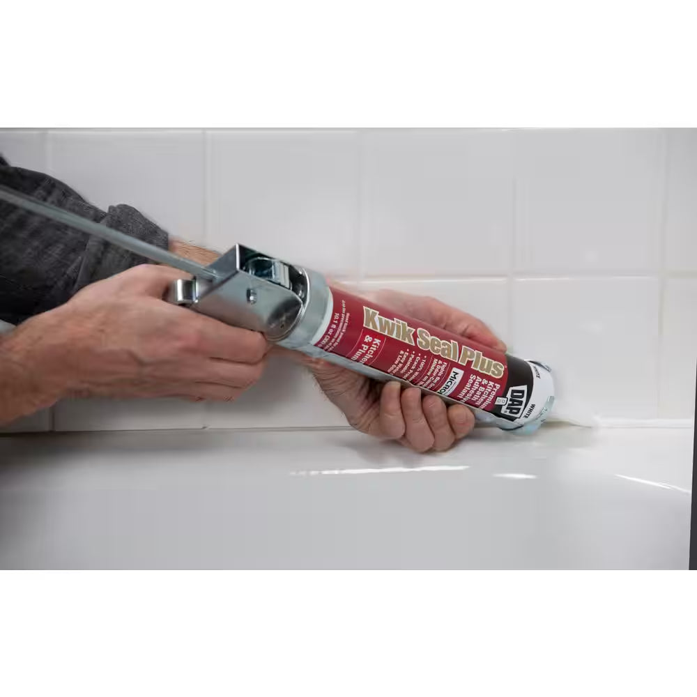 Kwik Seal plus 10.1 Oz. Clear Premium Kitchen and Bath Siliconized Caulk