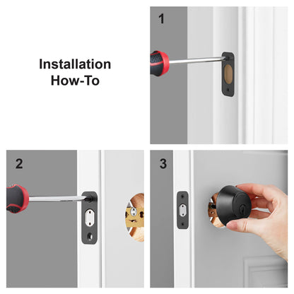 Keyed Entry Single Cylinder Deadbolt Matte Black