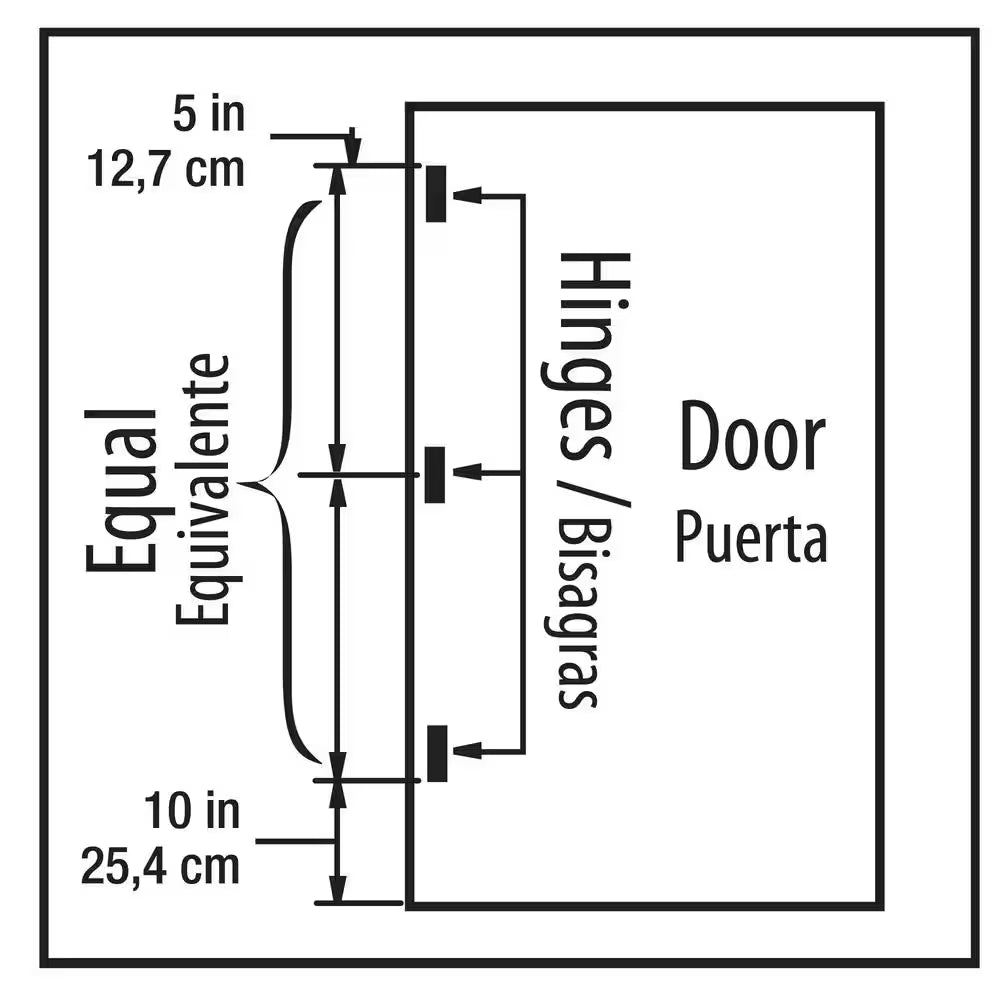 4 In. Square X 5/8 In. Radius Satin Nickel Squeak-Free Door Hinge