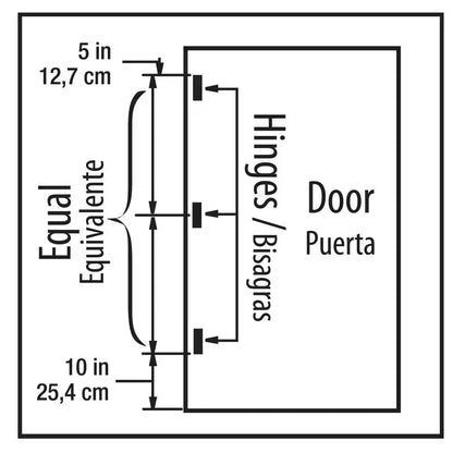 4 In. Square X 5/8 In. Radius Satin Nickel Squeak-Free Door Hinge