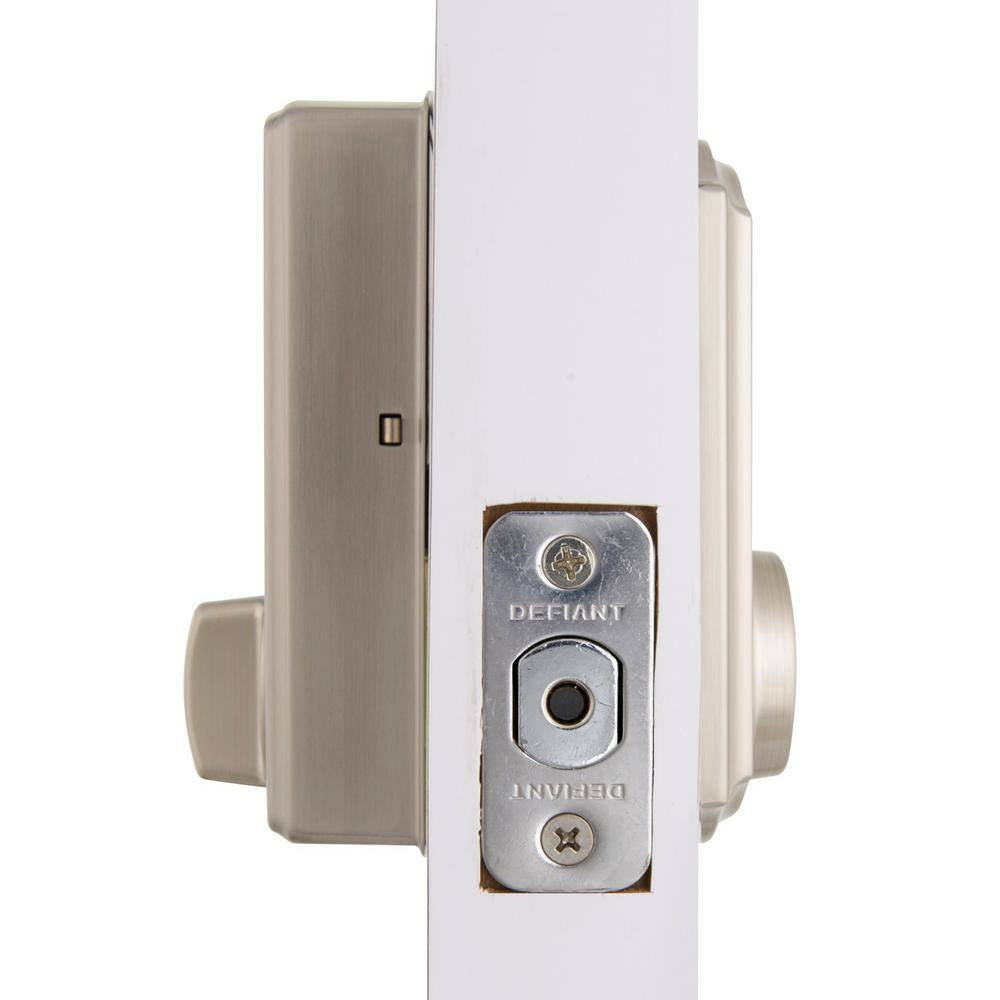 Castle Satin Nickel Electronic Single Cylinder Keypad Deadbolt