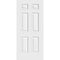 36 In. X 80 In. Premium 6-Panel Primed Steel Front Door Slab