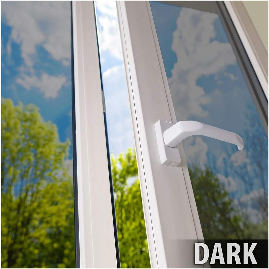 S4MS15 Window Film Security and Daytime Privacy 4 Mil Silver (Dark) - 36In X 24Ft