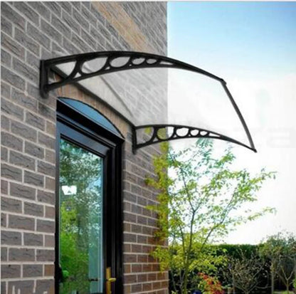 39"X29" Window Awning Front Door Canopy Patio Black