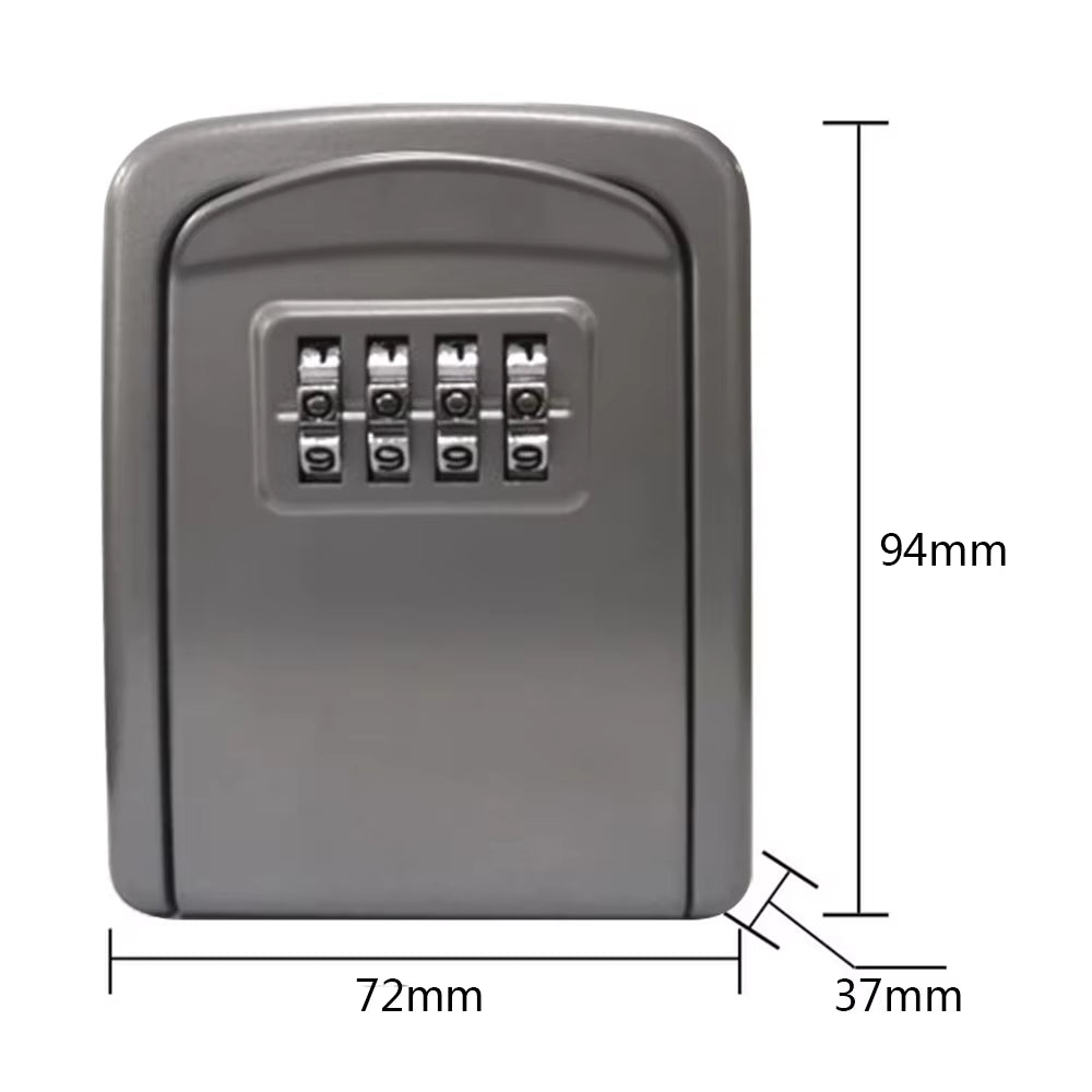 Mini Key Box Password Lock Door Cat Eye Metal Outdoor Wall Mounted Anti-Theft Key Lock Box Home Office Indoor Security