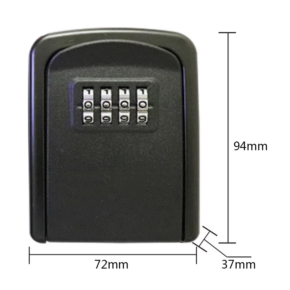 Mini Key Box Password Lock Door Cat Eye Metal Outdoor Wall Mounted Anti-Theft Key Lock Box Home Office Indoor Security