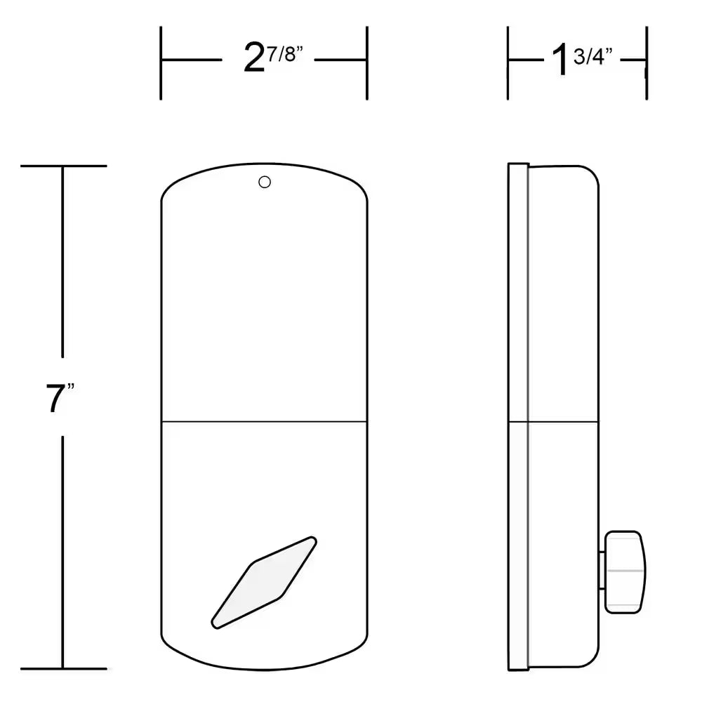 Satin Nickel Single Cylinder Electronic Touch Pad Deadbolt with Back-Lit Keypad