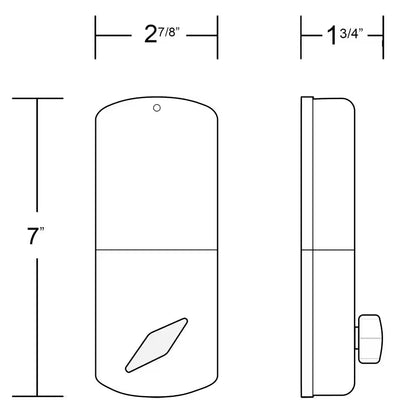 Satin Nickel Single Cylinder Electronic Touch Pad Deadbolt with Back-Lit Keypad